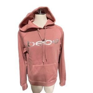 bebe sport logo hoodie sweatshirt size medium
